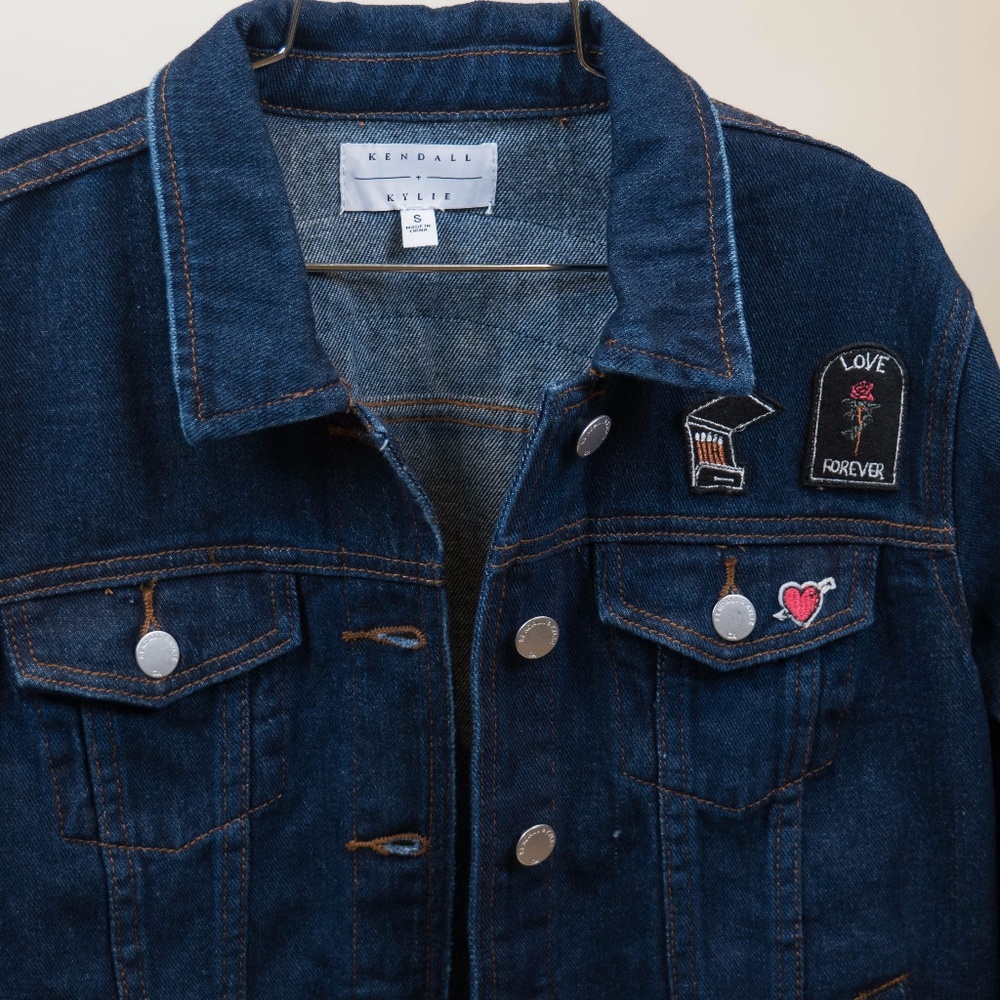 Kendal & Kylie Womens Denim Jean Jacket