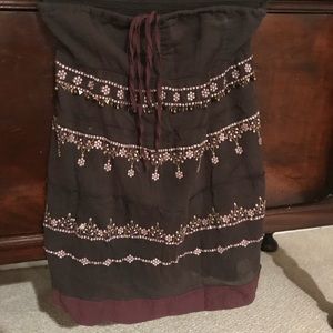 Free people beaded tube-top