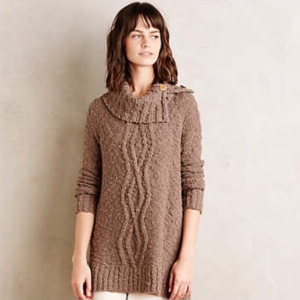 Anthropology Moth Chunky Oversized Knit Cowl Sz XS