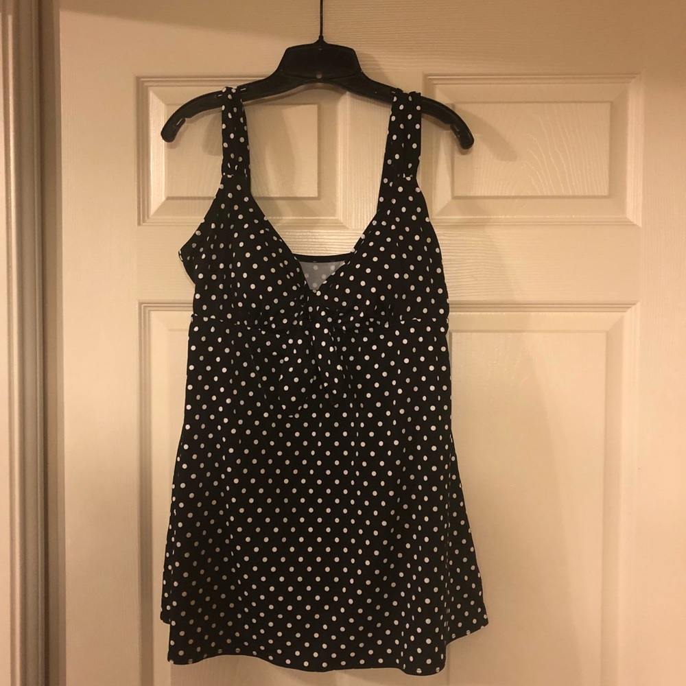 Polka dot swim dress
