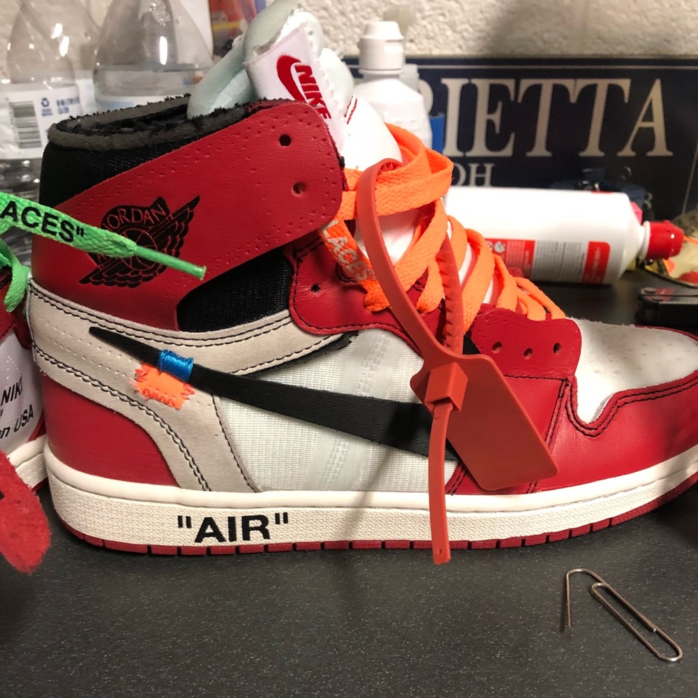 Air Jordan 1 off white size 10 worn