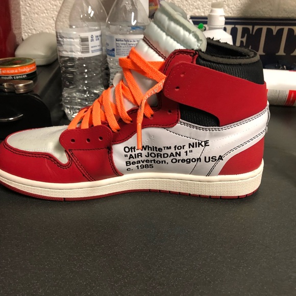 Air Jordan 1 off white size 10 worn - Picture 3 of 8