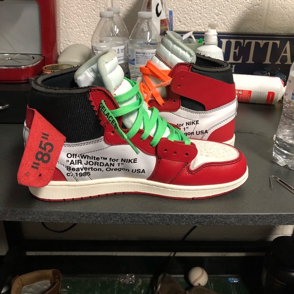 Air Jordan 1 off white size 10 worn - Picture 4 of 8