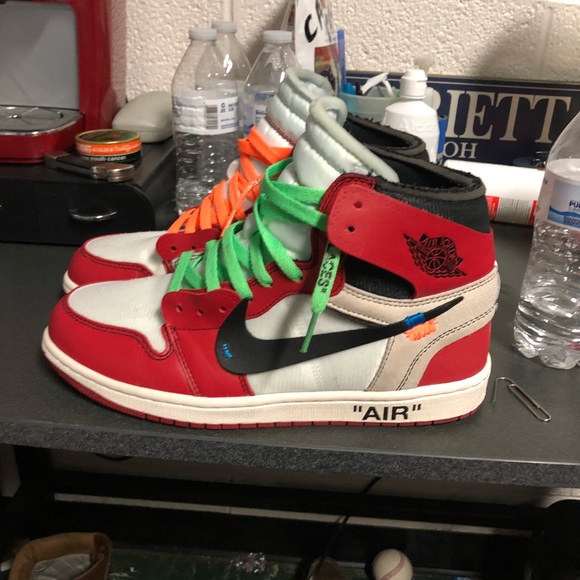 Air Jordan 1 off white size 10 worn - Picture 5 of 8