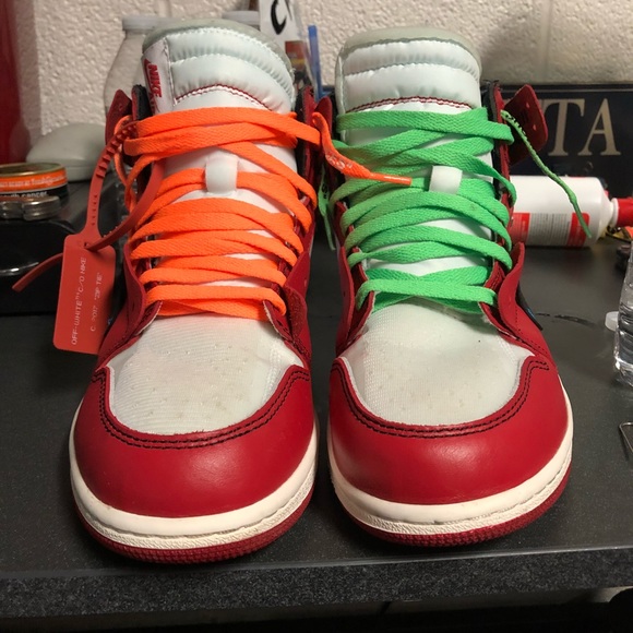 Air Jordan 1 off white size 10 worn - Picture 6 of 8