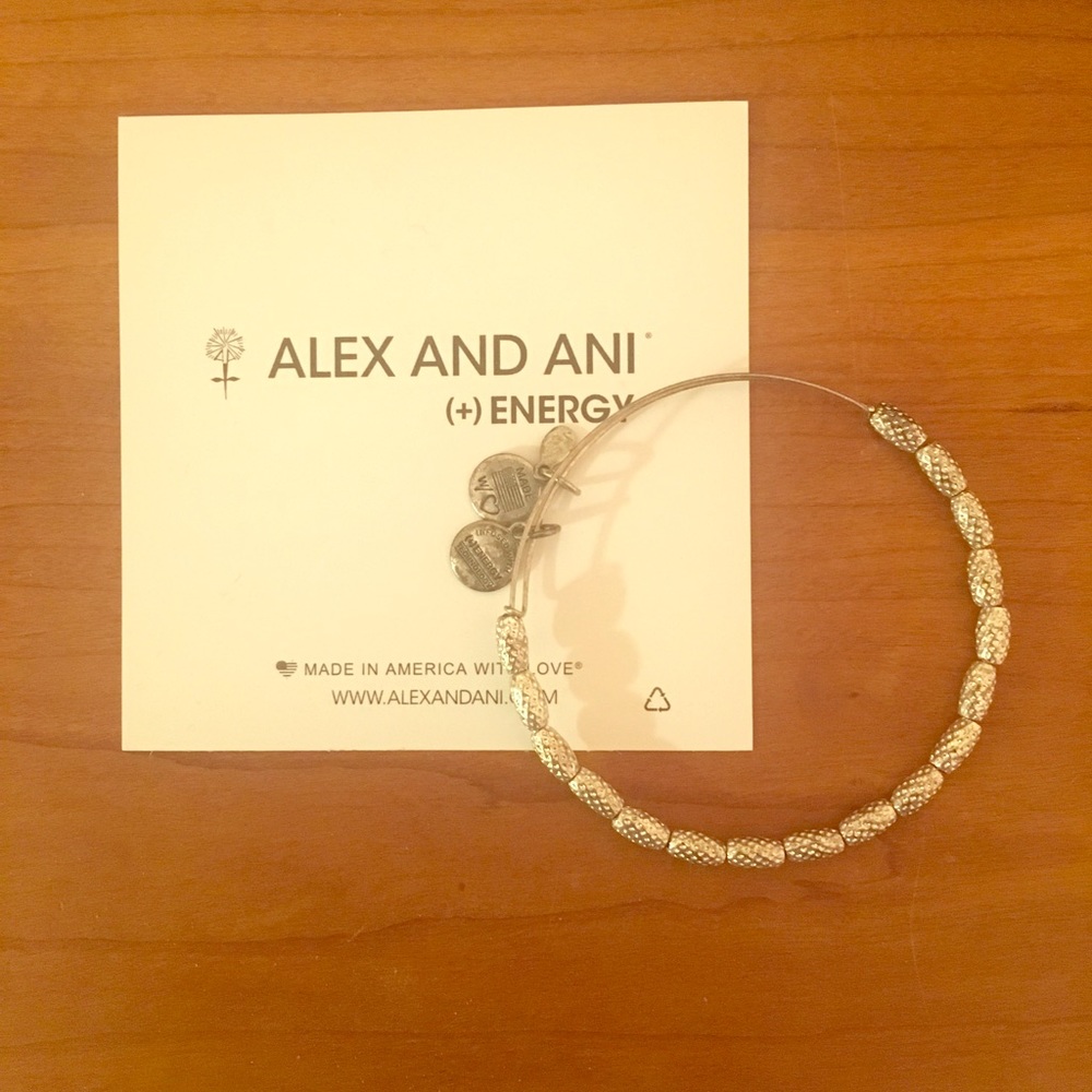 Alex and Ani (+) Energy silver bracelet