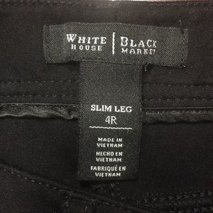 White House Black Market 4Regular black straight