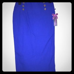 Blue Pencil Skirt (Juniors)
