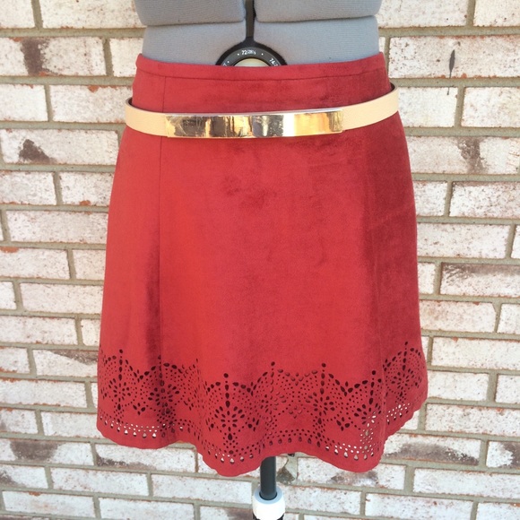 express rust skirt