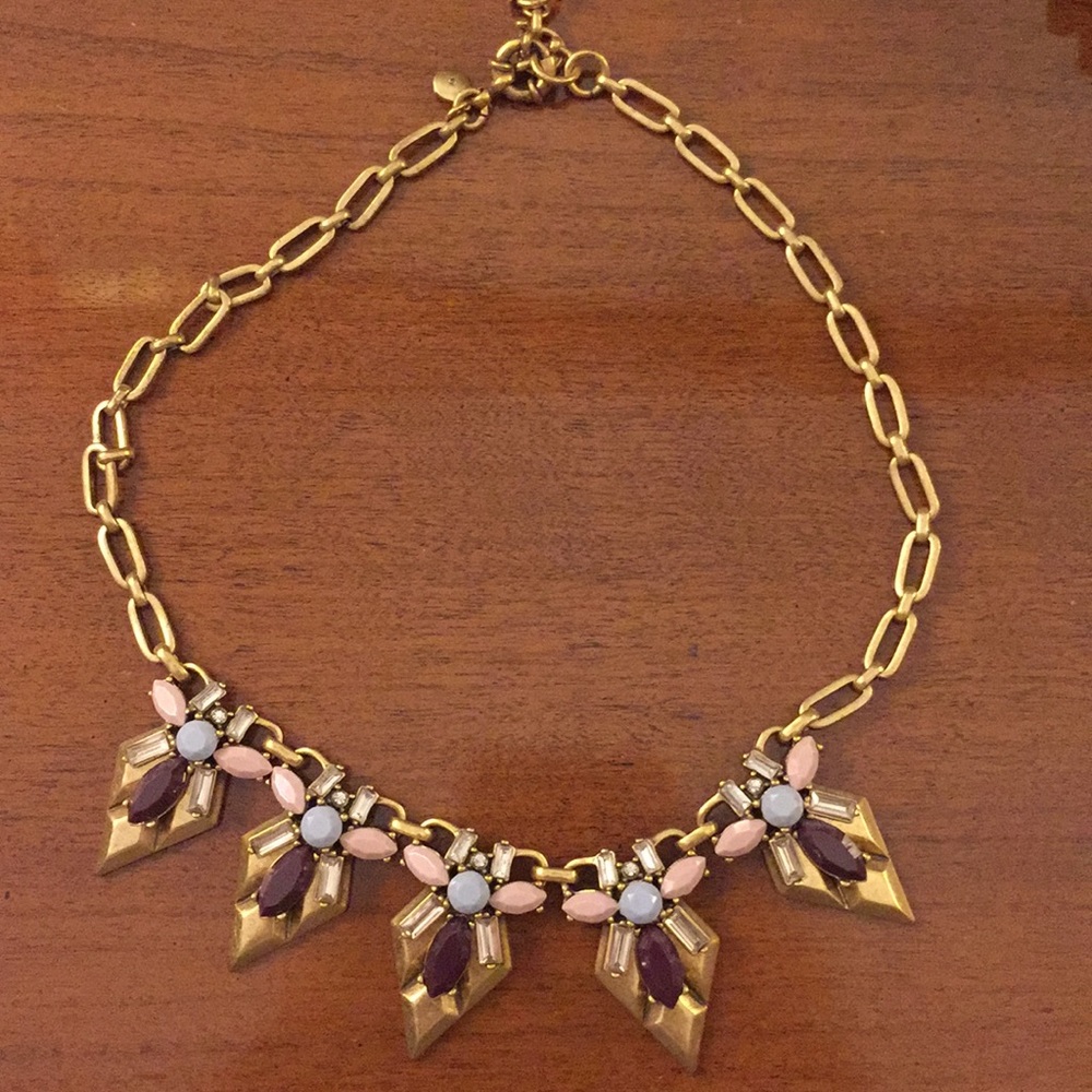 J. Crew statement gold necklace