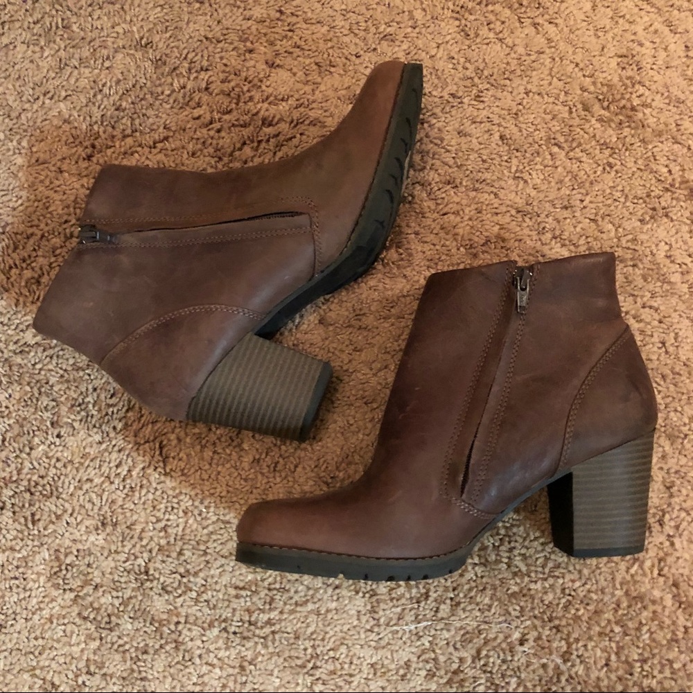 Clarks Leather Ankle Booty