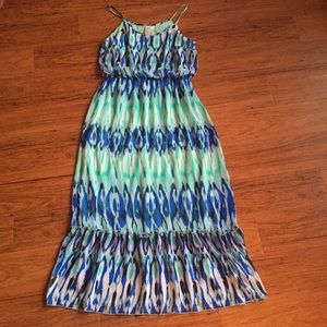 !!MARCH!! SOHO blue printed maxi