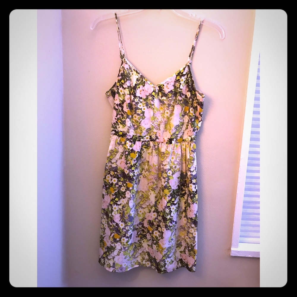 Madewell silk floral dress size s