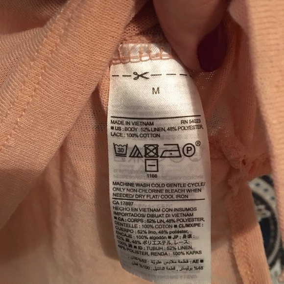 Old Navy Nude Pink Knit Short Sleeve Shirt Medium - Picture 6 of 8