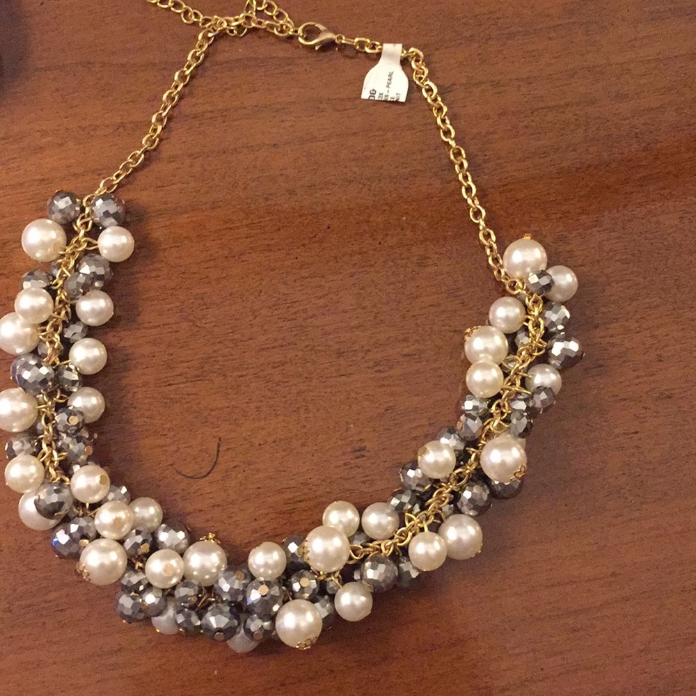 Statement beaded necklace