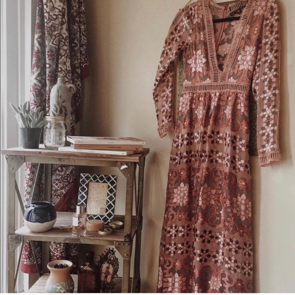 For love and lemons Barcelona maxi dress xs RARE