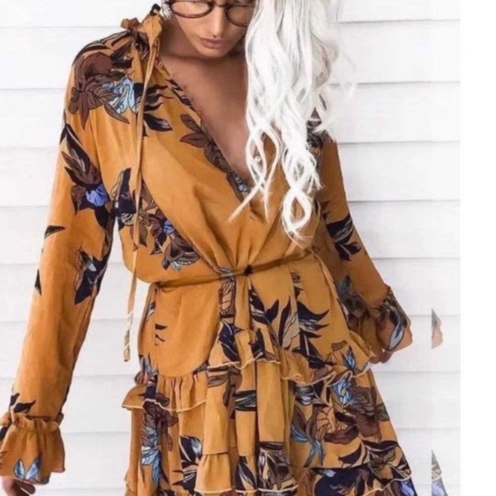 ⭐️A-Lined Ruffled Dress 🌟