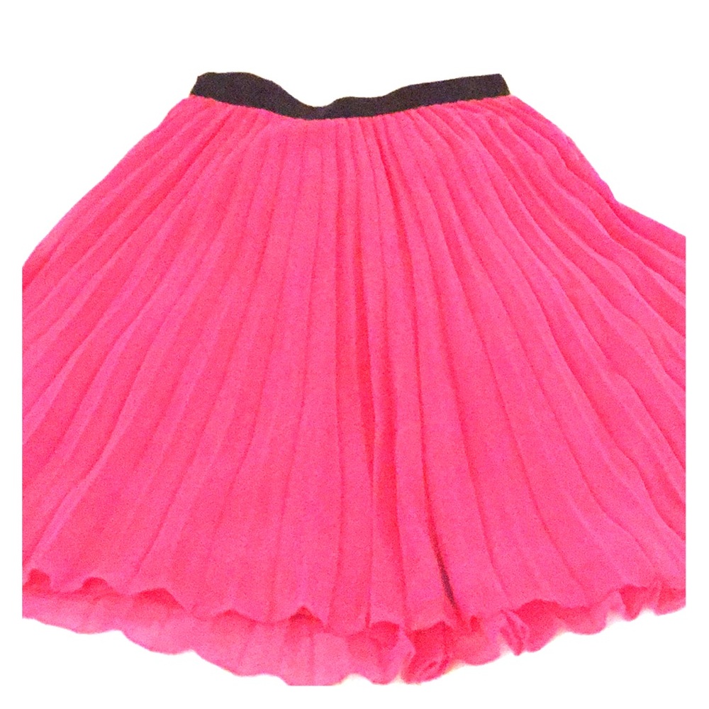 Midi Pink Pleated Skirt