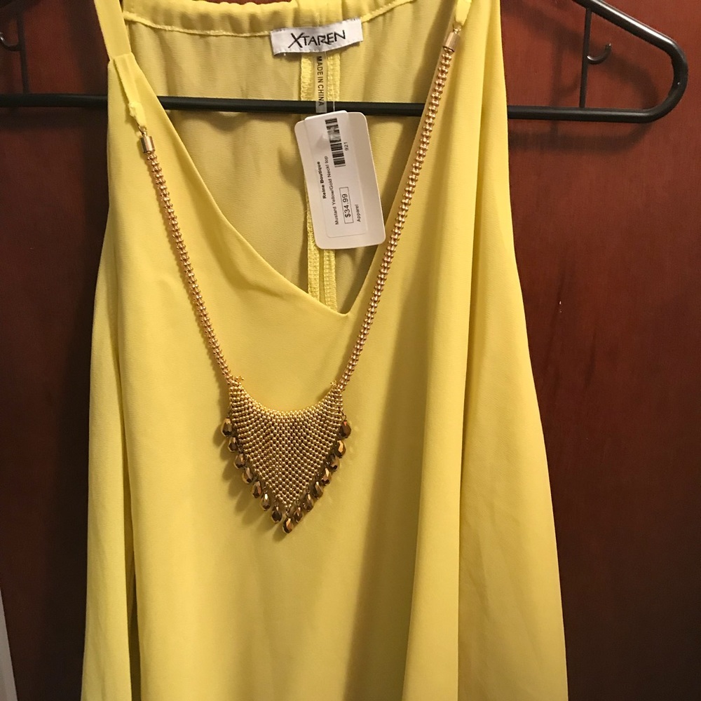 Mustard yellow tank