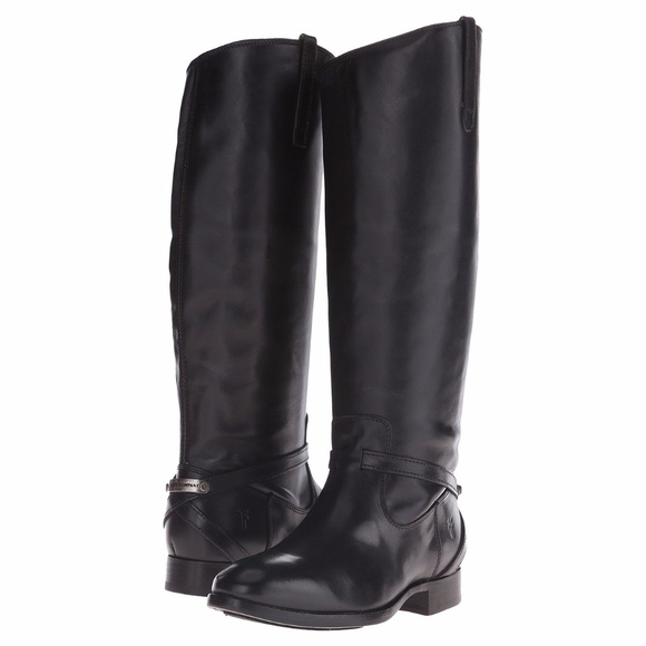 ❌SOLD❌   Frye Women's Lindsay Plate Black Riding - Picture 1 of 8