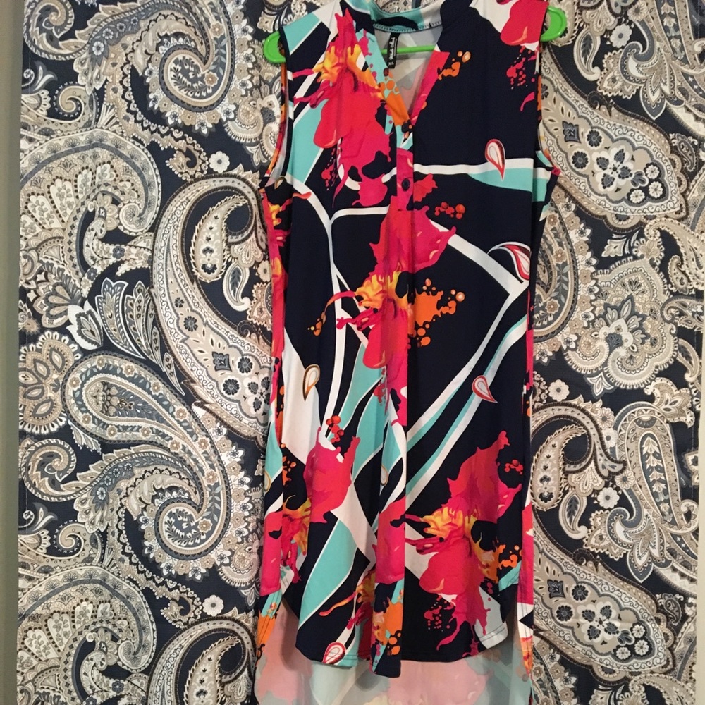 🍍High Low Summer Sleeveless Dress Size XL