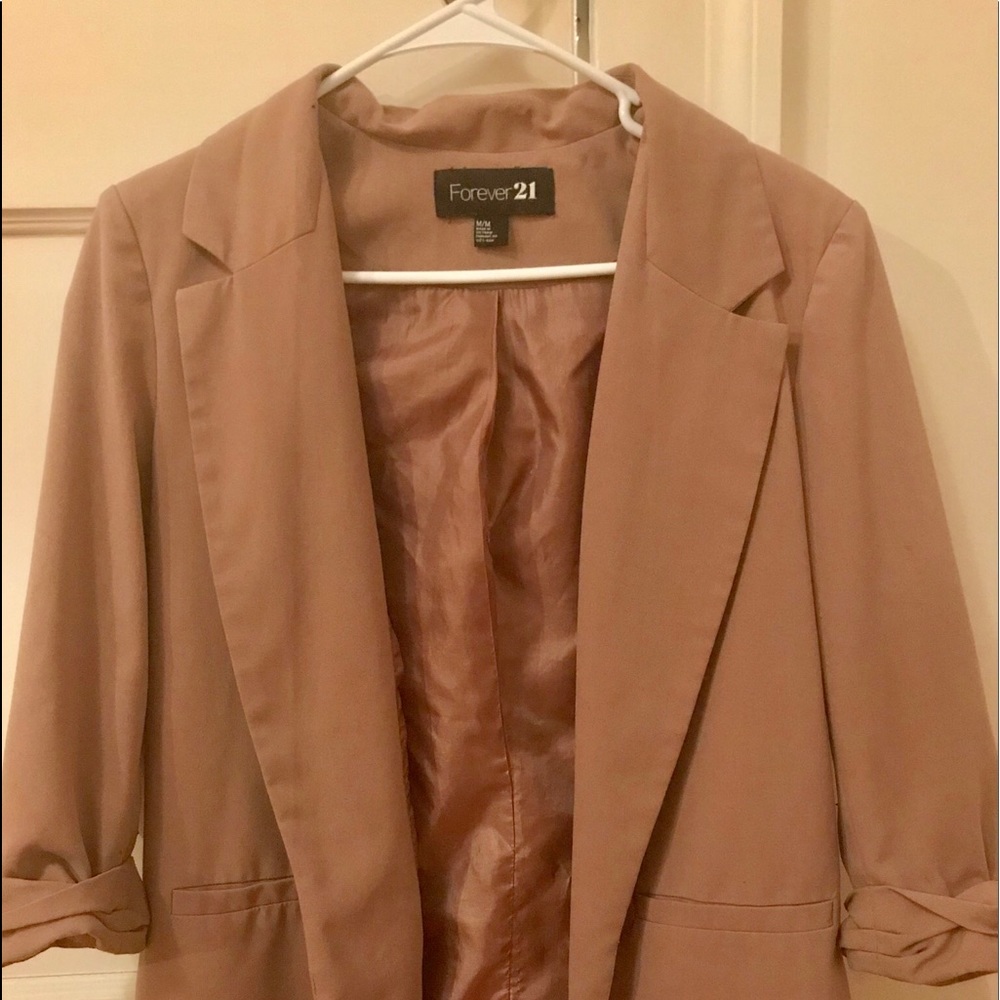 Salmon blazer! Loved this blazer, super chic