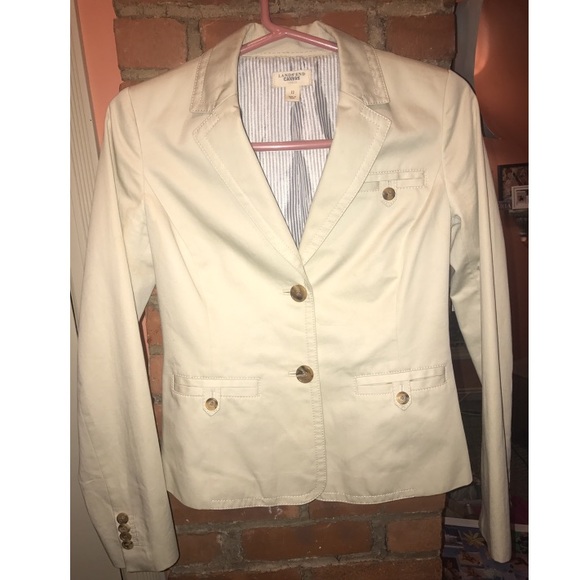 Lands End Blazer Cream Color - Picture 1 of 5