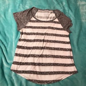 Grey stripe t shirt