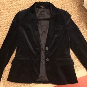 Theory velvet blazer - navy