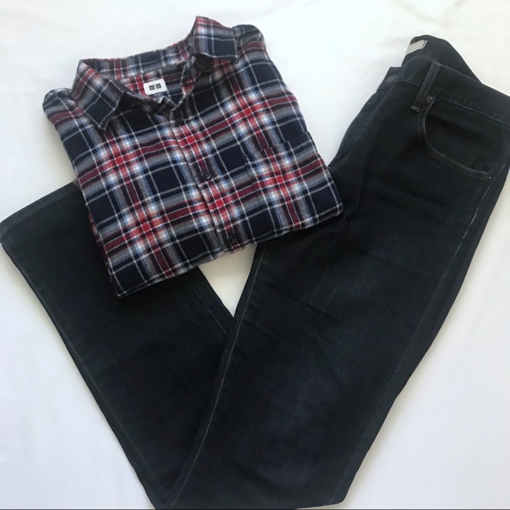 Uniqlo Men’s Slim jeans dark wash 32x34