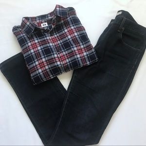 Uniqlo Men’s Slim jeans dark wash 32x34