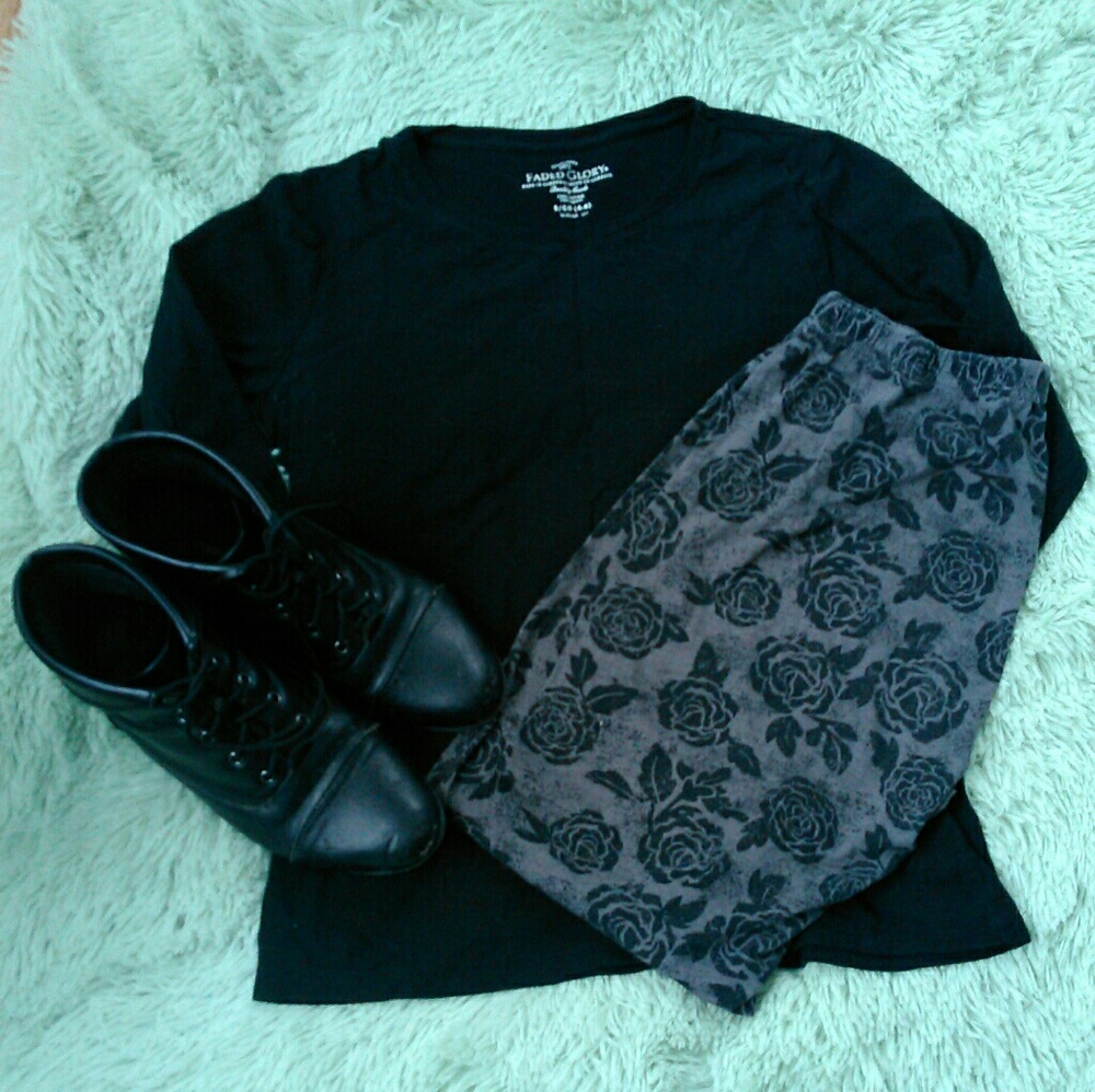 Rose Print Leggings