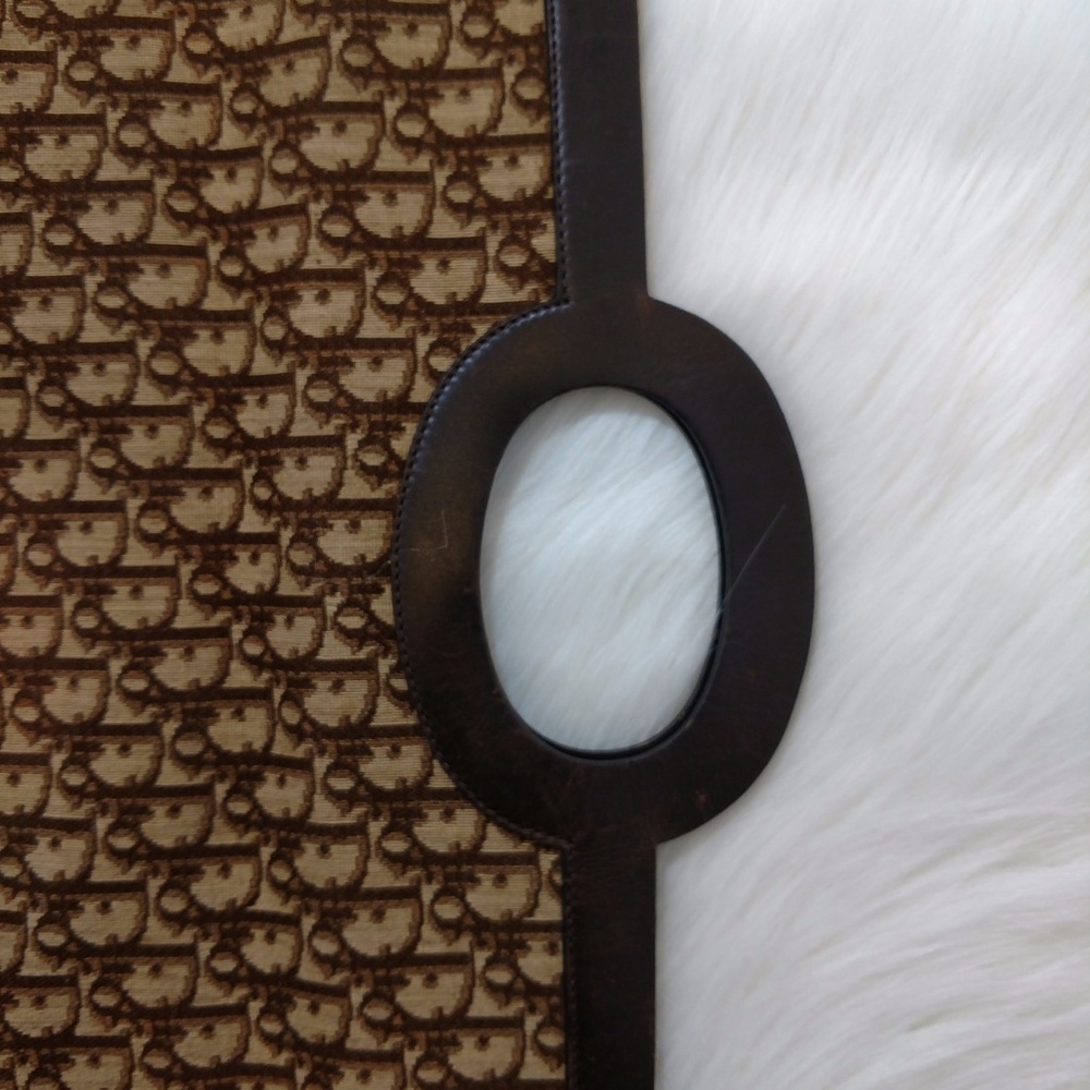 SOLD Authentic Vintage Dior Trotter Clutch Tote - Picture 8 of 8