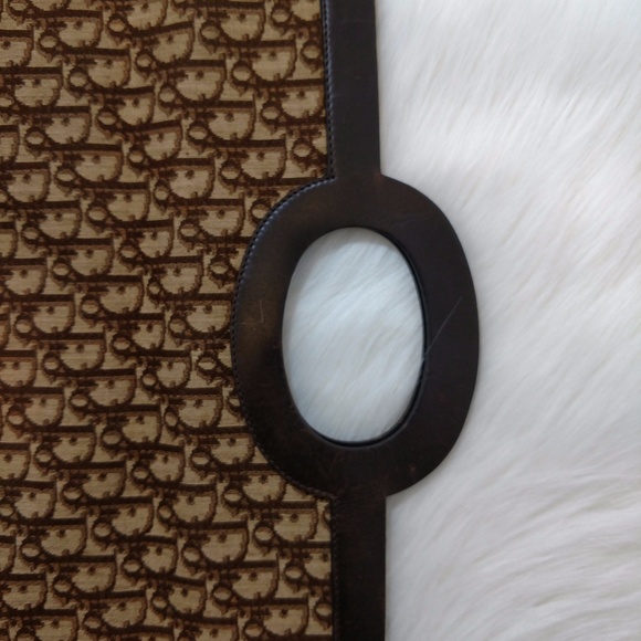 SOLD Authentic Vintage Dior Trotter Clutch Tote - Picture 8 of 8