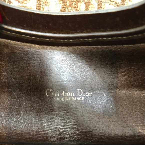 SOLD Authentic Vintage Dior Trotter Clutch Tote - Picture 5 of 8