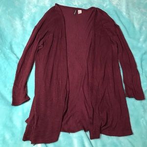 Maroon cardigan
