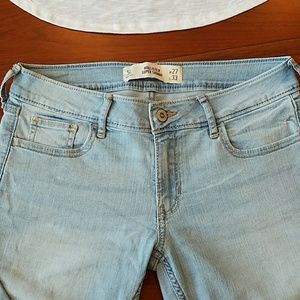 Light Blue Super Skinny Hollister Jeans