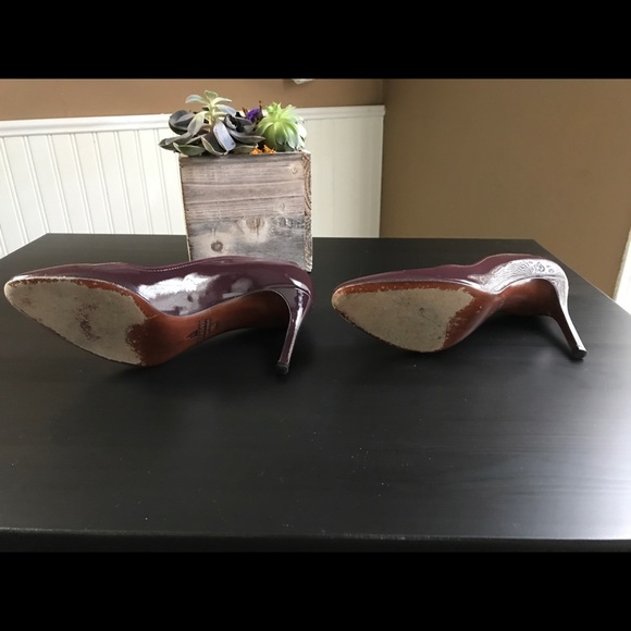 Lanvin Women’s Patent Pumps in Wine - Size 10.5 - Picture 3 of 4