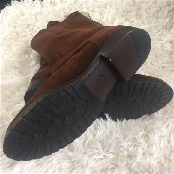 Frye Natalie Mid Suede Engineer Boots Size 11.5 - Picture 5 of 7