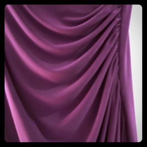 RalphLauren purple shirred sexy form fitting dress
