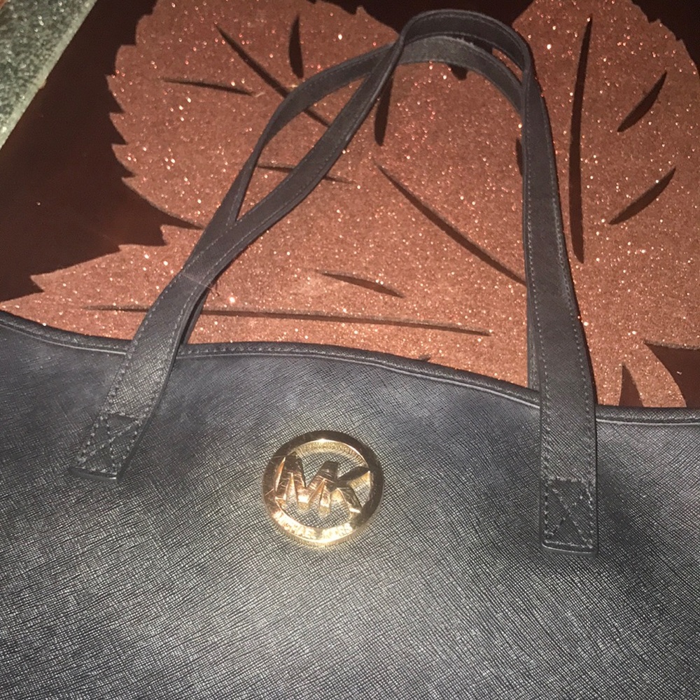 Michael Kors black handbag.