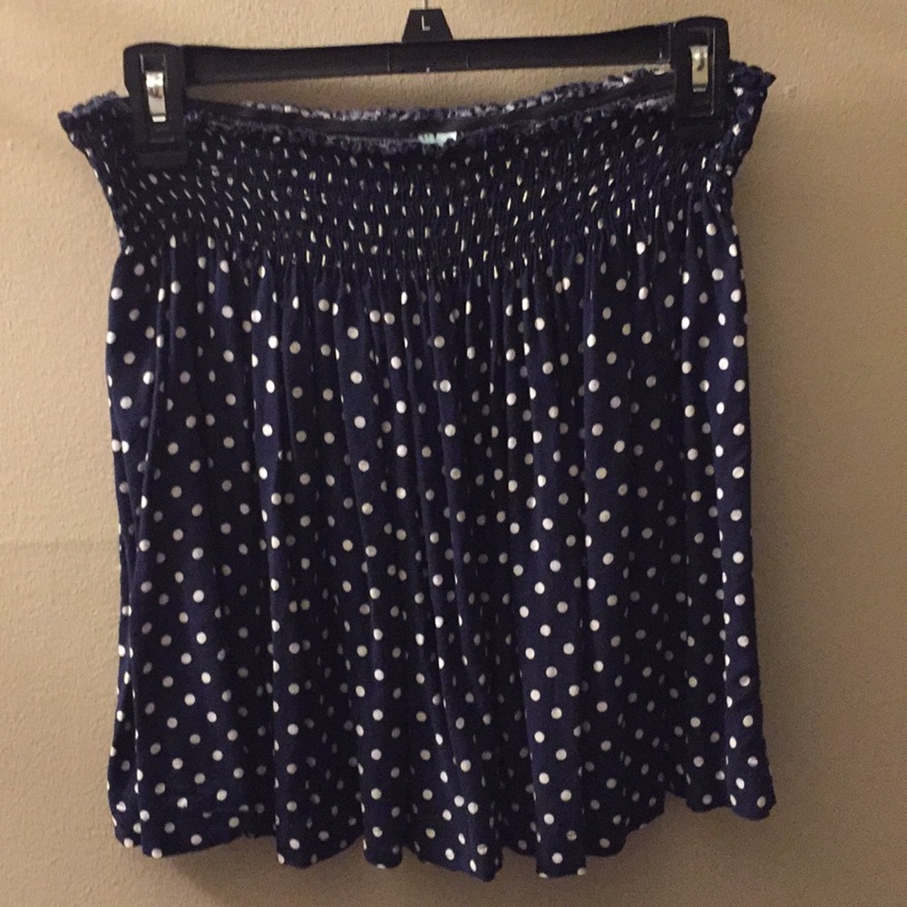 Polka dot ruffle skirt