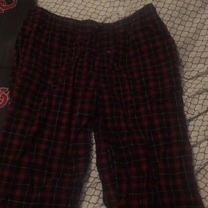 Red & Black checkered flannel sleep pants.