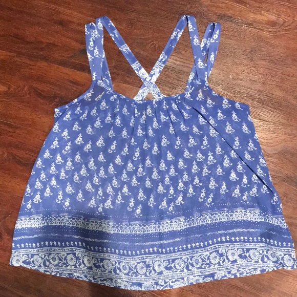 Express Floral Print Oversized Tank Top - Picture 1 of 3