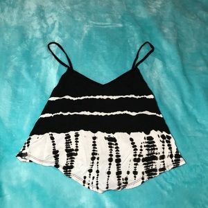 Black and white crop top
