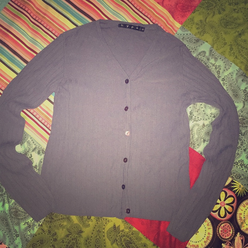 Dark Carolina Blue Tencel Cardigan