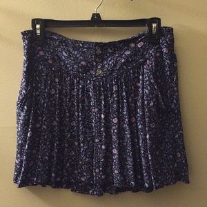 AEO birds and flowers skirt
