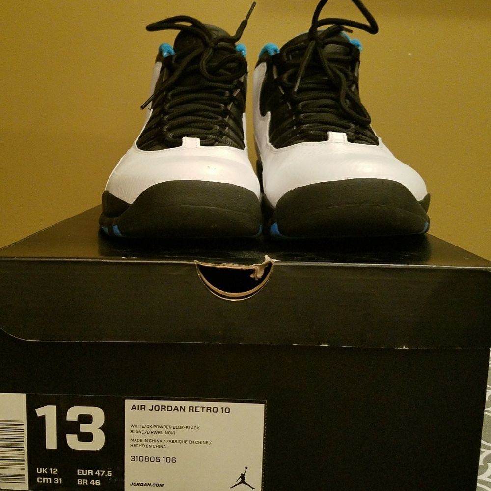 100% Auhentic AIR JORDAN 10 RETRO "POWDER BLUE