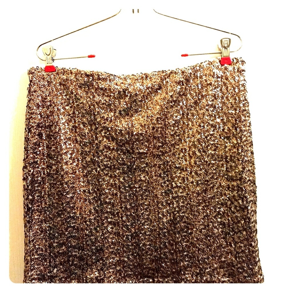 Gold Sequin Skirt