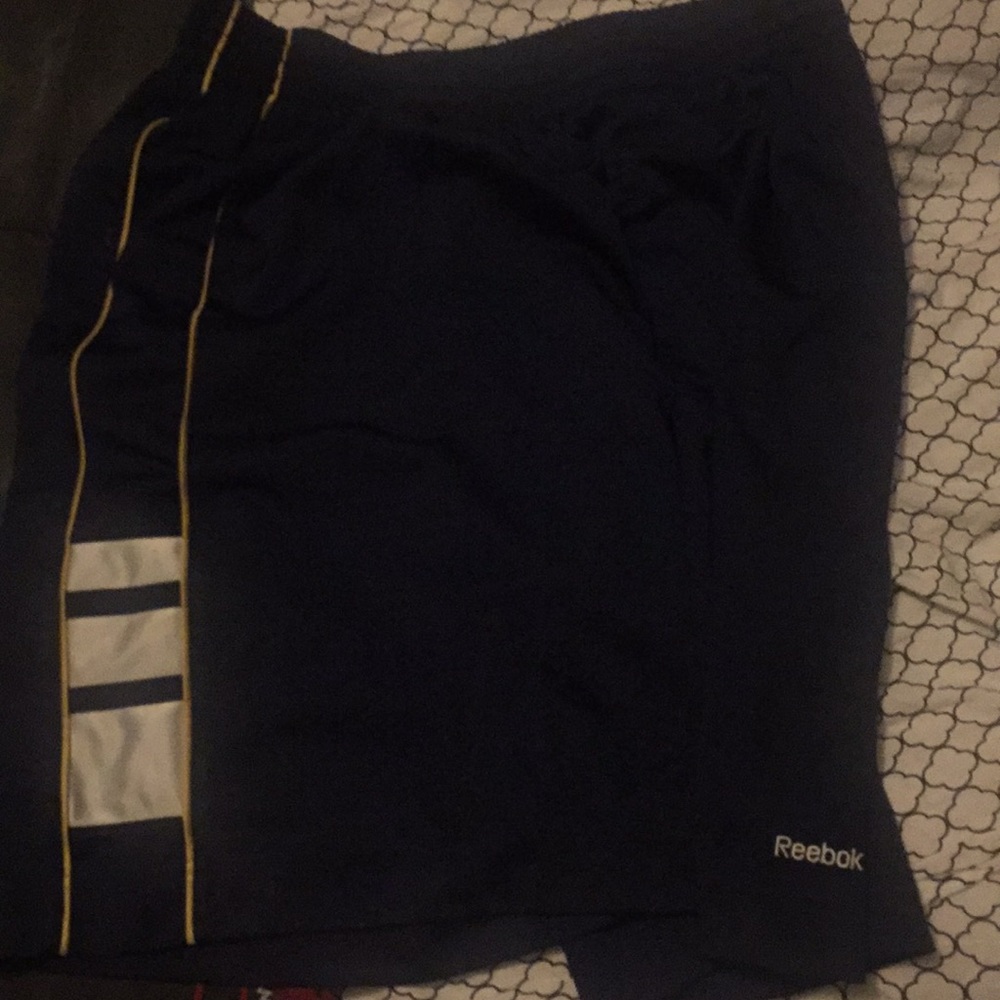 Dark blue Reebok athletic shorts